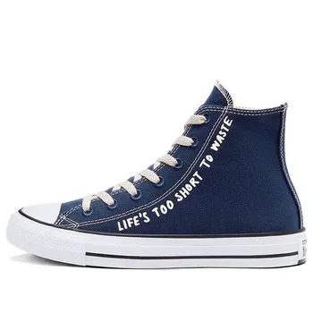 Кроссовки chuck taylor all star high 'life's too short to waste' Converse, синий