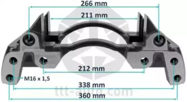 держатель скобы диск. тормоза!\ BPW/DANA 20224 TTT
