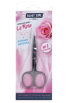 Ножницы маникюрные Silver Star д/кутикулы ручная заточка НСС 3 Le Rose