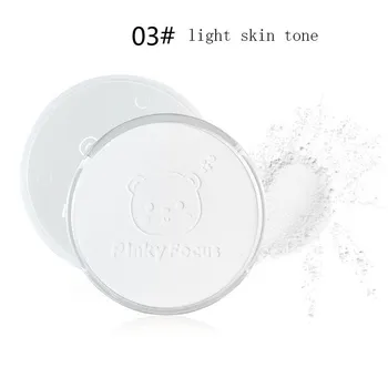 Little Bear Light Feather Powder Стойкий консилер Рассыпчатая пудра Осветляет цвет лица Не легко снимается Пудра для макияжа 01#natural color