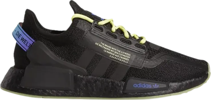 Кроссовки Adidas NMD_R1 V2 J 'Black Sonic Ink', черный