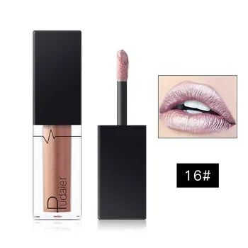 Pudaier Diamond Metallic Lip Glaze Блеск для губ Mermaid Lip Gloss Liquid Lipstick 01#