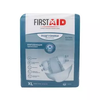 Подгузники для взрослых First Aid/Ферстэйд 10шт р.XL