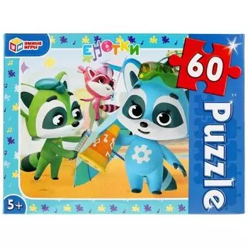 Пазлы классические Енотки УМка 60 деталей