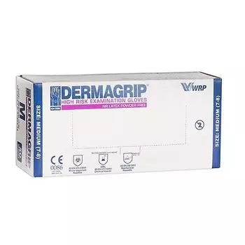 Перчатки латексные неопудренные нестерильные Classic Dermagrip/Дермагрип 100шт р.M