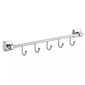 Планка с 5 крючками Fixsen Kvadro FX-61305В-5