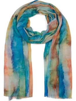 Шарф styleBREAKER, цвет blau/grn/orange