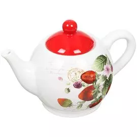 Чайник заварочный доломит, 0.85 л, Daniks, Клубника, SB 6137