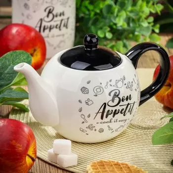 Чайник заварочный доломит, 0.95 л, Daniks, Бон Аппетит