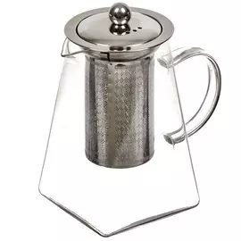 Чайник заварочный стекло, 0.75 л, с ситечком, Daniks