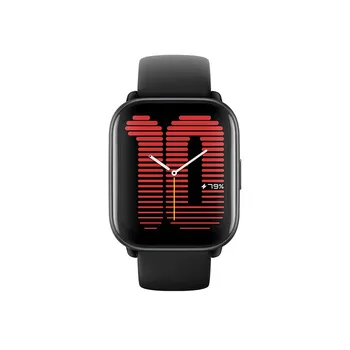 Умные часы Amazfit Active (CN), силиконовый ремешок, чёрный