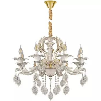 Подвесная люстра AM Group CLEOPATRA CLEOPATRA SP8 WH+GL подсвечник