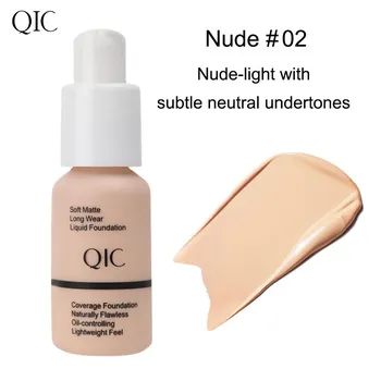 QIC Concealer Foundation, осветляющий, увлажняющий, жирный, BB-крем для сценического макияжа с пшеничным бронзатором 01