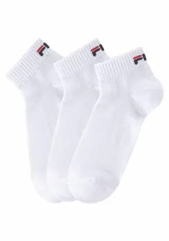 Короткие носки Fila (3 пары) с вышивкой логотипа, белый