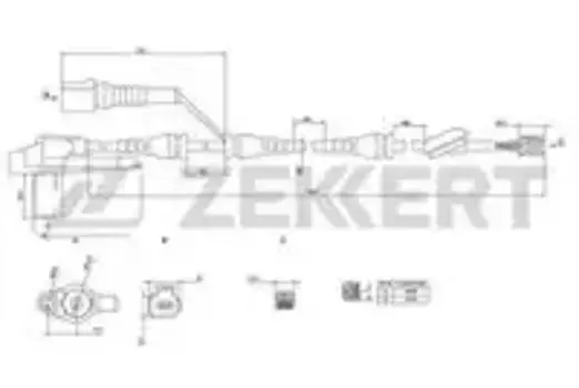 Датчик ABS ZEKKERT SE-6019