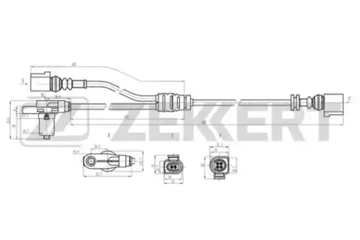 Датчик ABS ZEKKERT SE-6239