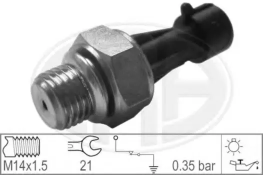 датчик давления масла!\ Fiat Brava/Croma/Ducato/Tempra/Tipo 1.4-2.5i/1.9D/2.5D/2.8D/TD 90> 330340 ERA