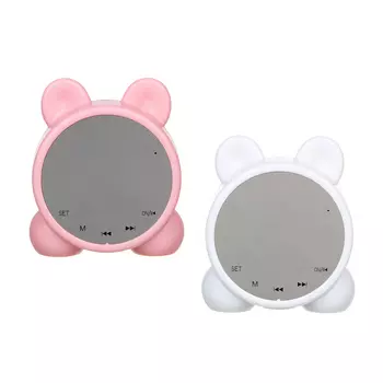 LADECOR CHRONO Часы-будильник с циферблатом 8х9.5х3.5см, FM, колонка, блютус, USB, пластик, 2 цвета