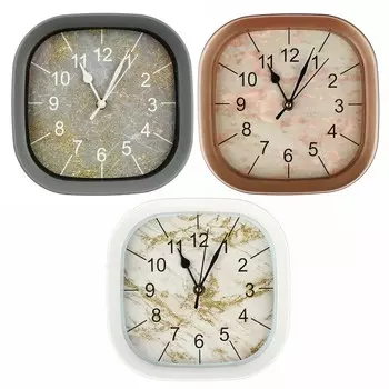 LADECOR CHRONO Часы настенные, 20,3х20,3х5,2см, пластик, 3 цвета