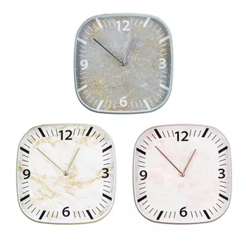 LADECOR CHRONO Часы настенные, 29,1х29,1х4,1см, пластик, 3 цвета