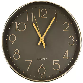 LADECOR CHRONO Часы настенные, 29,3x29,3x5 см, 1xAA, цвет черный