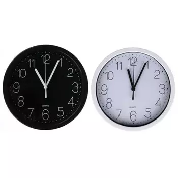 LADECOR CHRONO Часы настенные круглые, 19,5 см, пластик, стекло, 1хАА, 2 цвета