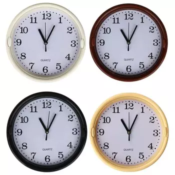 LADECOR CHRONO Часы настенные круглые, 22 см, пластик, стекло, 1хАА, 4 цвета