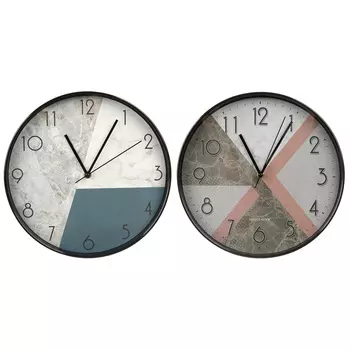 LADECOR CHRONO Часы настенные, пластик, 30,5x30,5x4,5см, 1хАА, 2 цвета