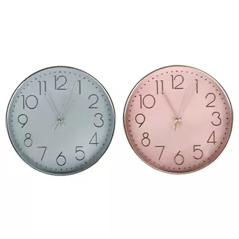 LADECOR CHRONO Часы настенные, пластик, 30,5x30,5x4,5см, 1хАА, с хром кантом, 2 цвета