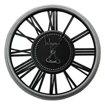 LADECOR CHRONO Часы настенные, пластик, 45,7x45,7x5 см, 1xAA, цвет чёрный, арт.2