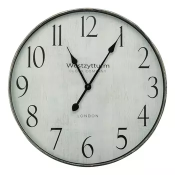 LADECOR CHRONO Часы настенные, пластик, 50,6x50,6x5 см, 1xAA, цвет серый, арт.2