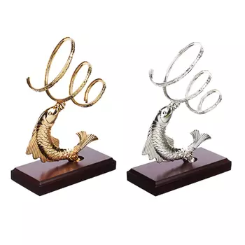 LADECOR Подставка для бутылки в виде рыбки, металл, 19х9х26см, 2 цвета