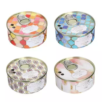 LADECOR Свеча ароматическая с банке, 8x8x3,8см, 80г, 4 вида