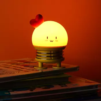 LADECOR Светильник LED, попрыгун, 10,4х7х7см, usb, пластик, жёлтый