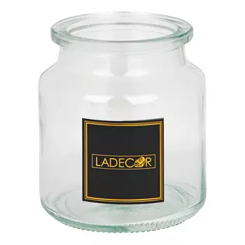 LADECOR Ваза стеклянная прозрачная, 11,5см