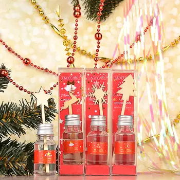 LADECOR Аромадиффузор с палочками и декором Merry Christmas, 10мл, 4 аромата
