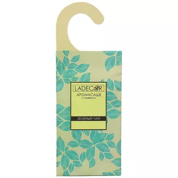LADECOR Аромасаше с подвесом, зеленый чай, 21х8 см