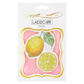 LADECOR Ароматизатор на подвесе, 17,5х11см, аромат лимона