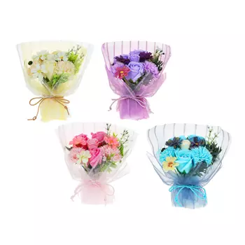 LADECOR Букет из мыльных лепестков, 20,5X16X10 см, 4 цвета, арт K-606