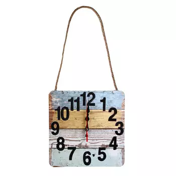 LADECOR Часы настенные подвесные, МДФ, 25см