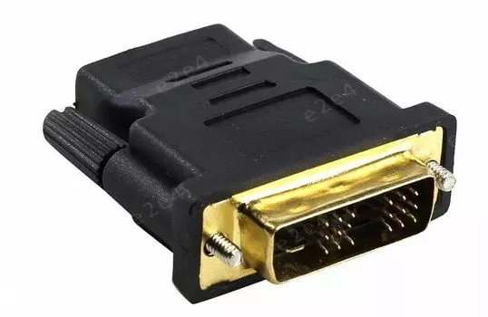 Переходник (адаптер) DVI(M)-HDMI(19F), черный Gembird (A-HDMI-DVI-2)