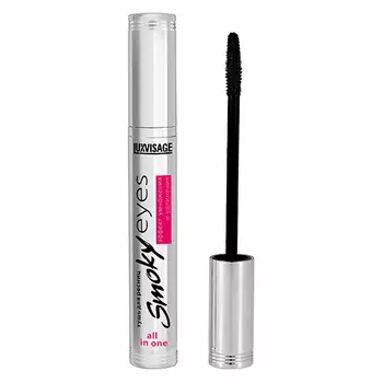 Тушь для ресниц LUXVISAGE SMOKY EYES эффект умножения и удлинения черная