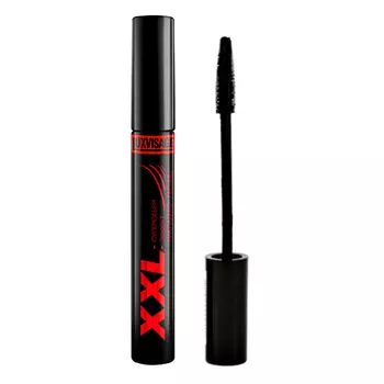Тушь для ресниц LUXVISAGE XXL суперобъем, эффект накладных ресниц черная