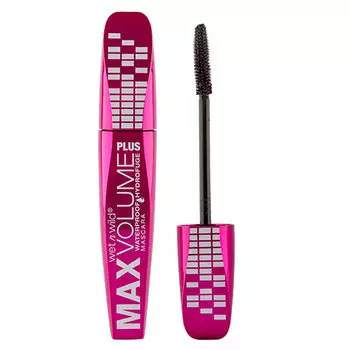 Тушь для ресниц WET N WILD MAX VOLUME PLUS черная водостойкая