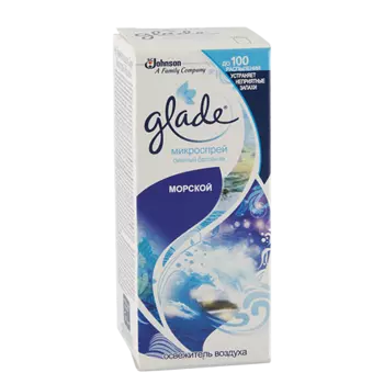 Запасной баллончик к освежителю-микроспрею GLADE Морской 10 мл