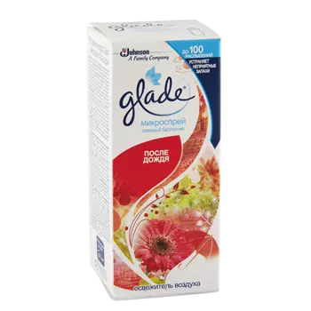 Запасной баллончик к освежителю-микроспрею GLADE После дождя 10 мл