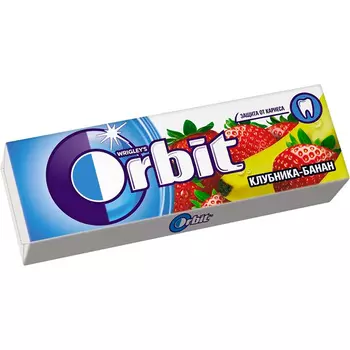 Жевательная резинка ORBIT Клубника и банан 13,6 г