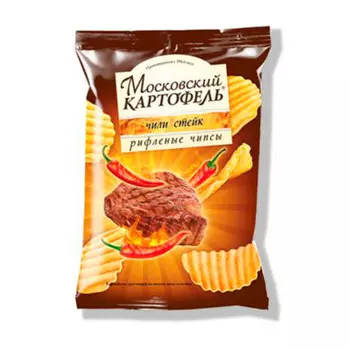 Чипсы московский картофель 70г со вкусом стейка чили