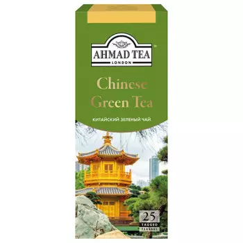 Чай зеленый Ahmad Tea ский 25 пакетиков по 1,8г №1119