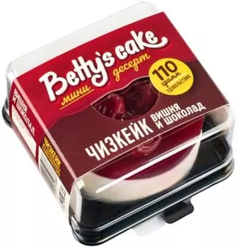 Пирожное Чизкейк вишня и шоколад 110 г Bettys cake